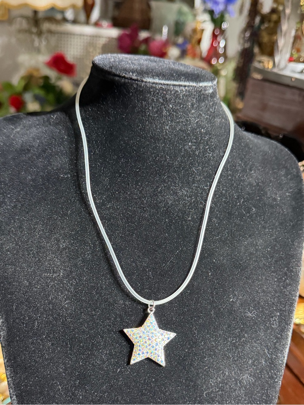 Vintage Kirk’s Folly 925 Sterling Silver Celestial Star Pendant Necklace
